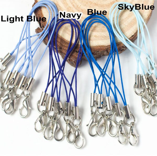 10x Lanyard Lariat Strap Cord Lobster Clasp Rope Key Chain Hook Mobile Set  Charm Holder Key Ring Bag Accessories