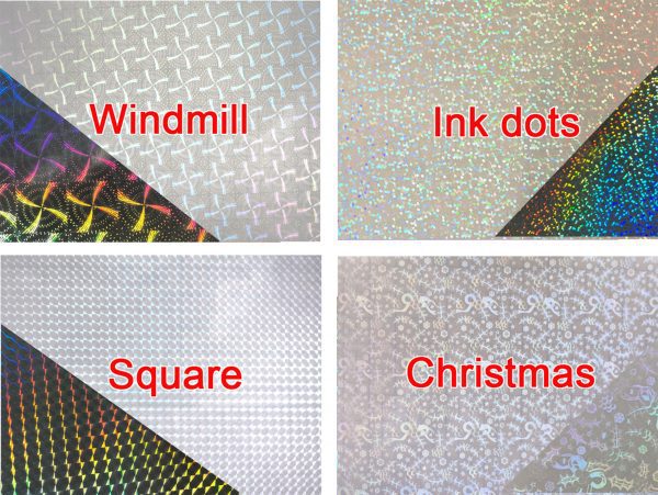 Heart Transparent Self Adhesive Holographic Film | Choose Your Quantity or  Pattern 